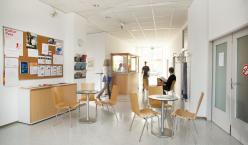 Wartebereich der Integrativen Suchtberatung Gudrunstraße